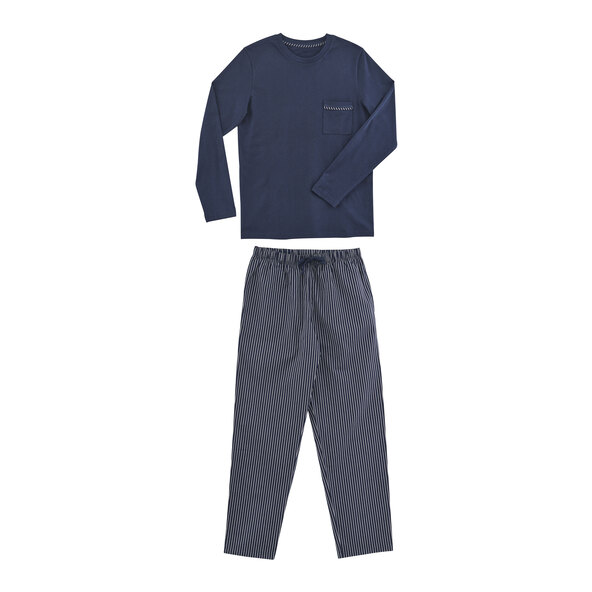 Herren Winter Pyjama, navy