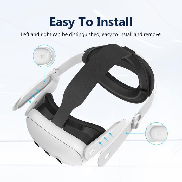 VORTEX VR Elite Strap for Meta Quest 3S / Quest 3 | Adjustable head strap with dial and soft foam padding