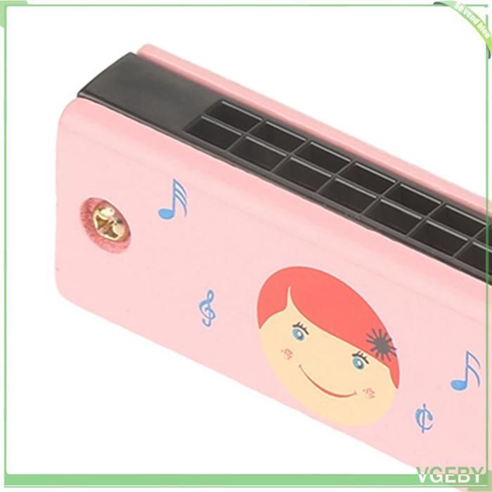 Armonica a 16 fori, strumento musicale in legno morbido, giocattolo portatile con un suono chiaro e pieno per bambini.