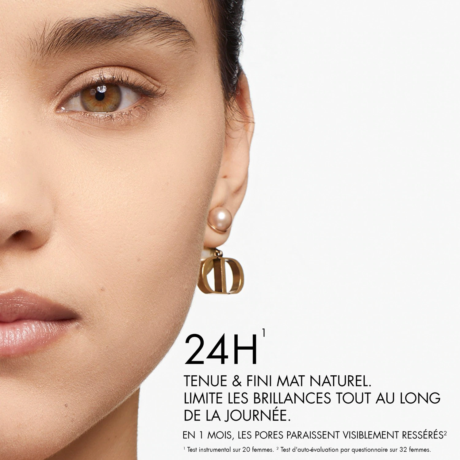 DIOR Fond de teint mat - Tenue 24h - Sans transfert - Formule Clean