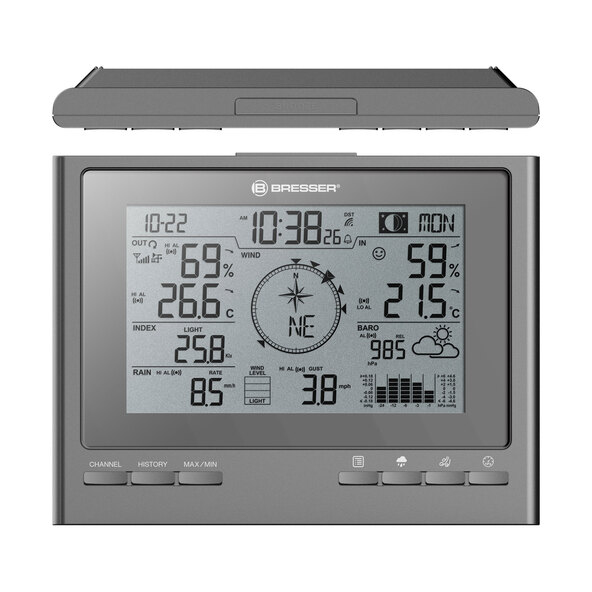 Stație meteo wireless ClimateScout 7 în 1, gri