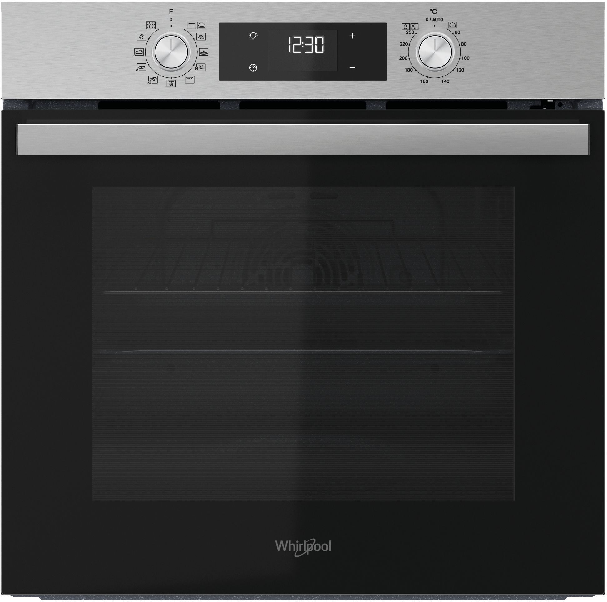 Inbouwoven - Pyrolyse + Hydrolyse - Multifunctioneel koken met ventilator - WHIRLPOOL - OMR58RU0SX - Roestvrij staal - Koele deur