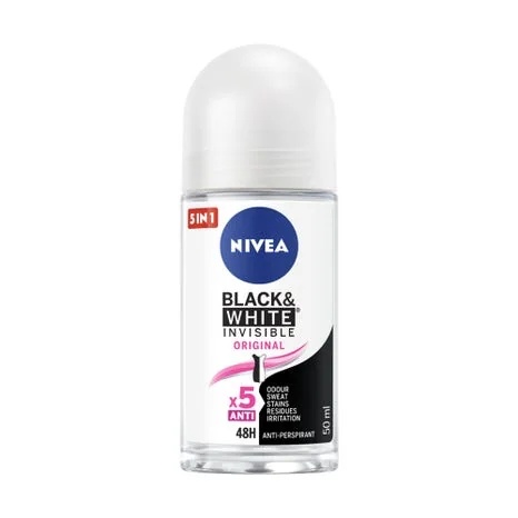 NIVEA Invisible For Black White Original déodorant anti-transpirant roll-on