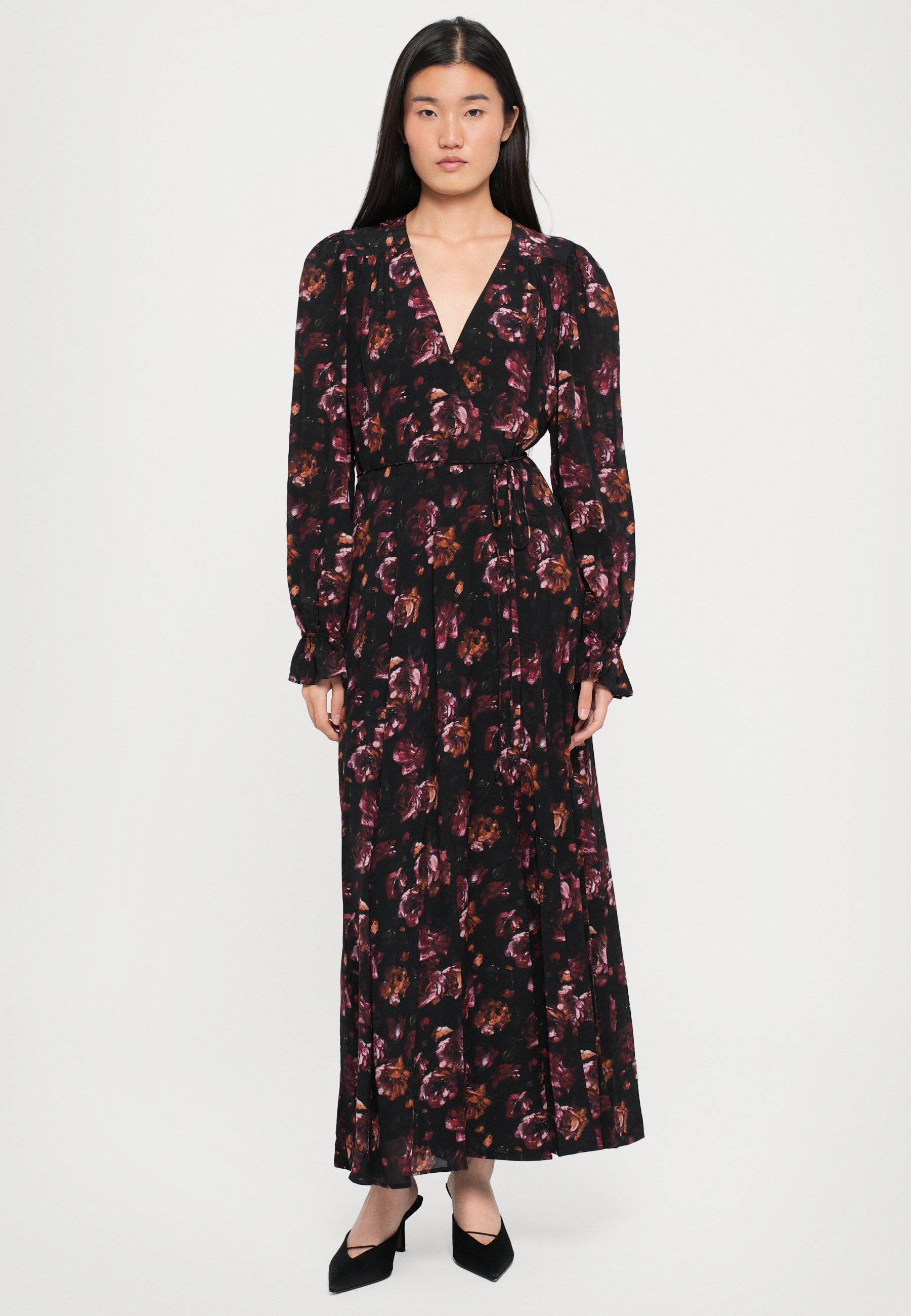 De Kooples ROBE - Maxi-jurk - zwart/rood