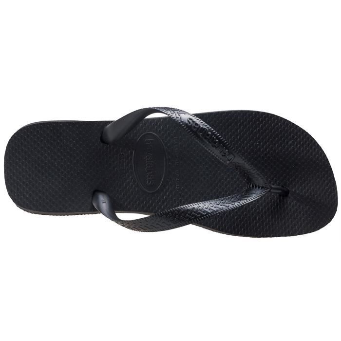 Tongs Havaianas Top Mixte - Noir - Dessus Synthétique - Confort exceptionnel