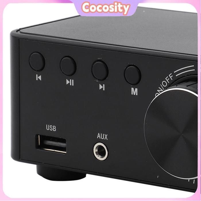 Amplificador digital Cocosity HIFI Bluetooth 5.0, placa amplificadora de audio digital, placa de circuito electrónico, accesorios, negro