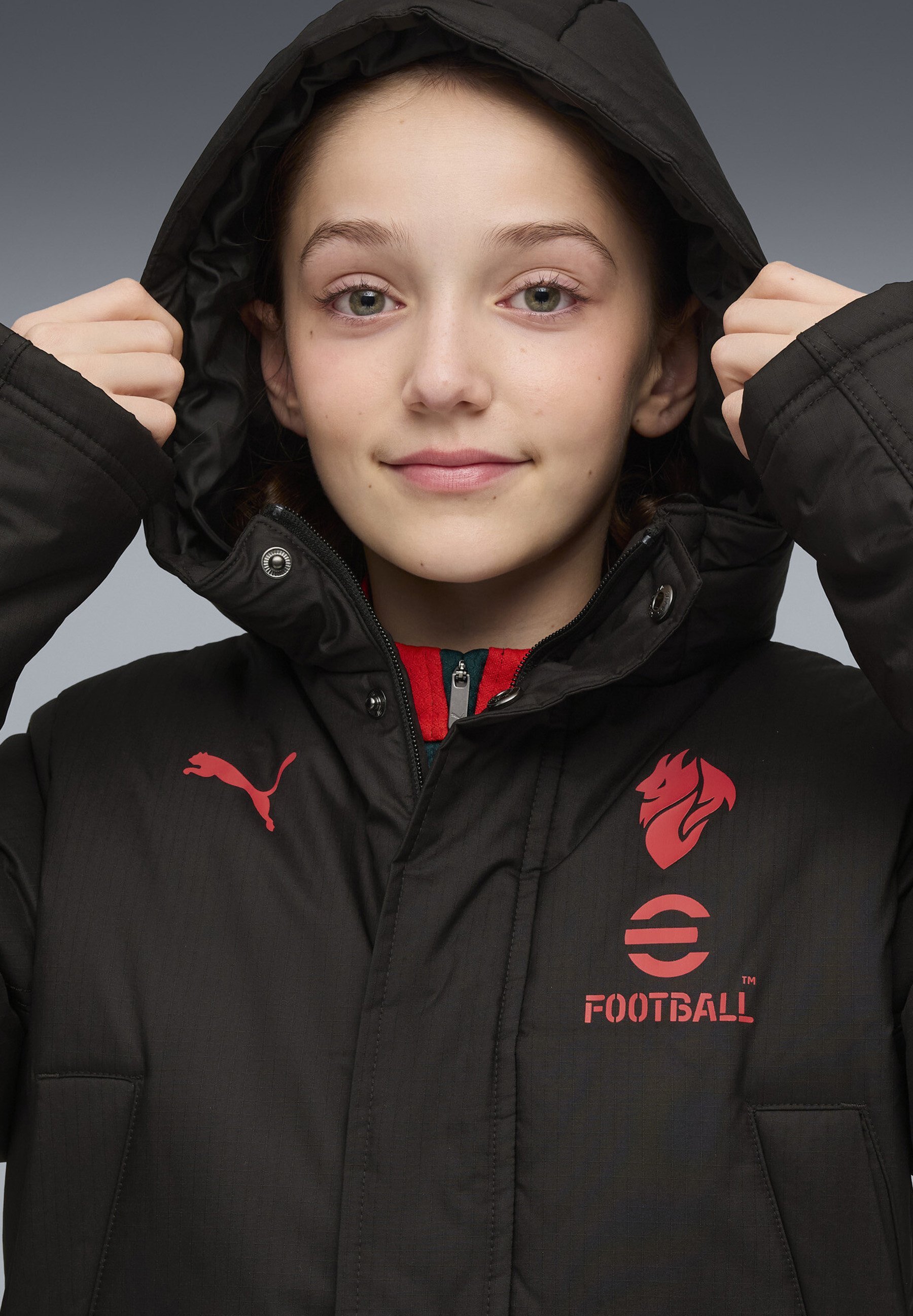 Puma AC MILAN - Clubkleding - zwart voor alle tijden rood