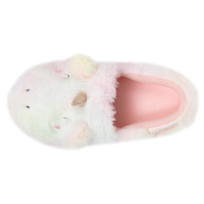 Isotoner Chaussons imitation fourrure, semelle antidérapante multicolor fille
