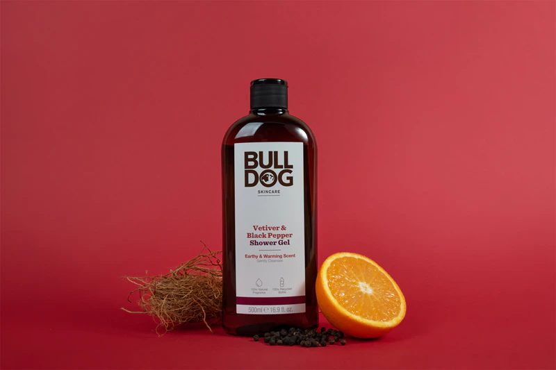 Bulldog Vetiver en Zwarte Peper Douchegel voor Mannen