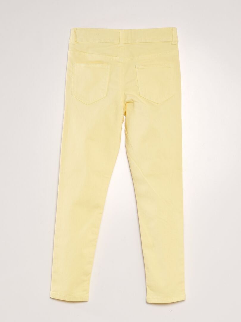 Skinny broek - GEEL