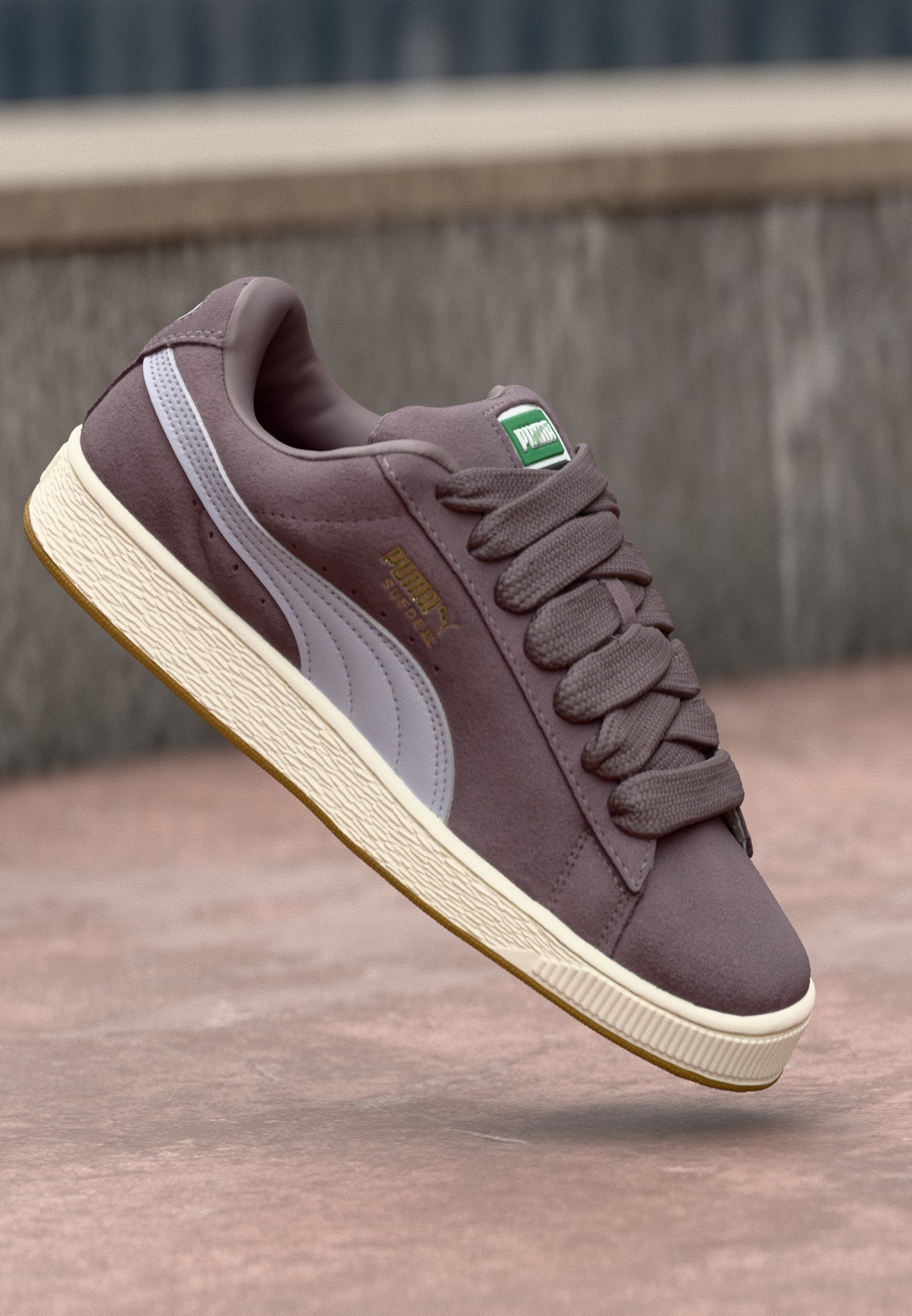 Puma UNISEX - Scarpe da skate - uva passa/bianco caldo