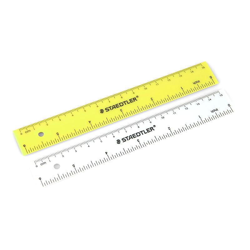 Staedtler linjal 2-pack pastellfärgade