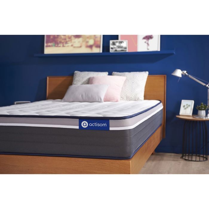 Colchão Actiflex Plus de 90x200 cm com molas ensacadas e espuma viscoelástica