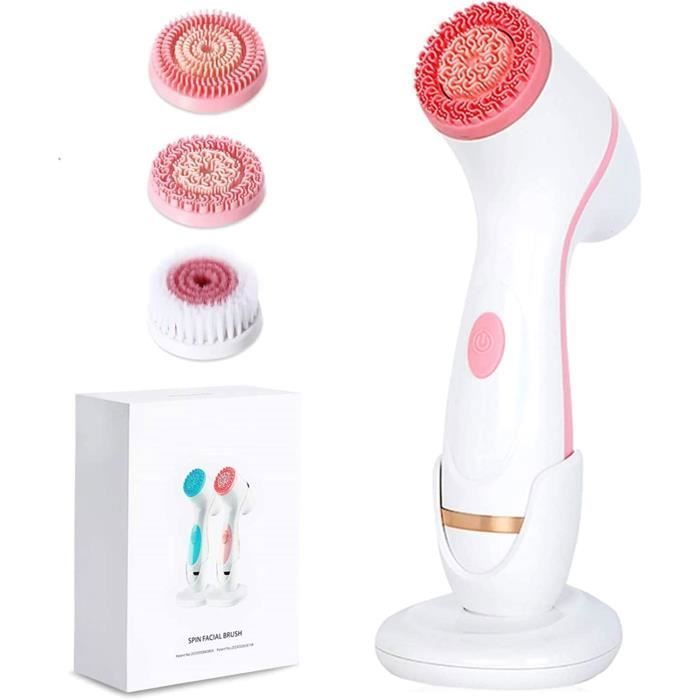 Spazzola detergente viso in silicone, spazzola detergente viso elettrica portatile, pulizia profonda, esfoliazione delicata.