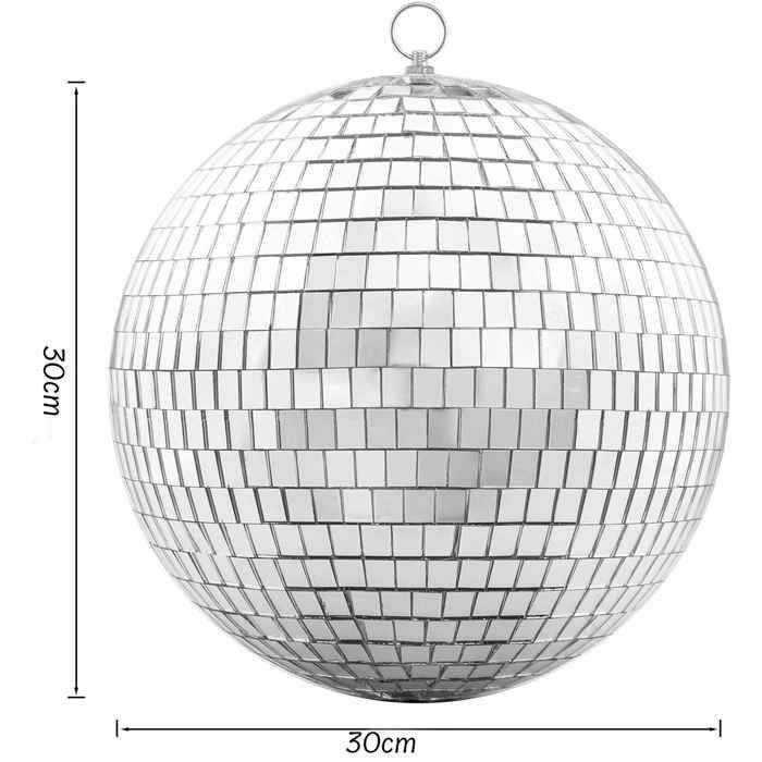 Bola de discoteca - PEQUEÑO PAYASO - re71198 - 30 cm - Plateada - Para colgar