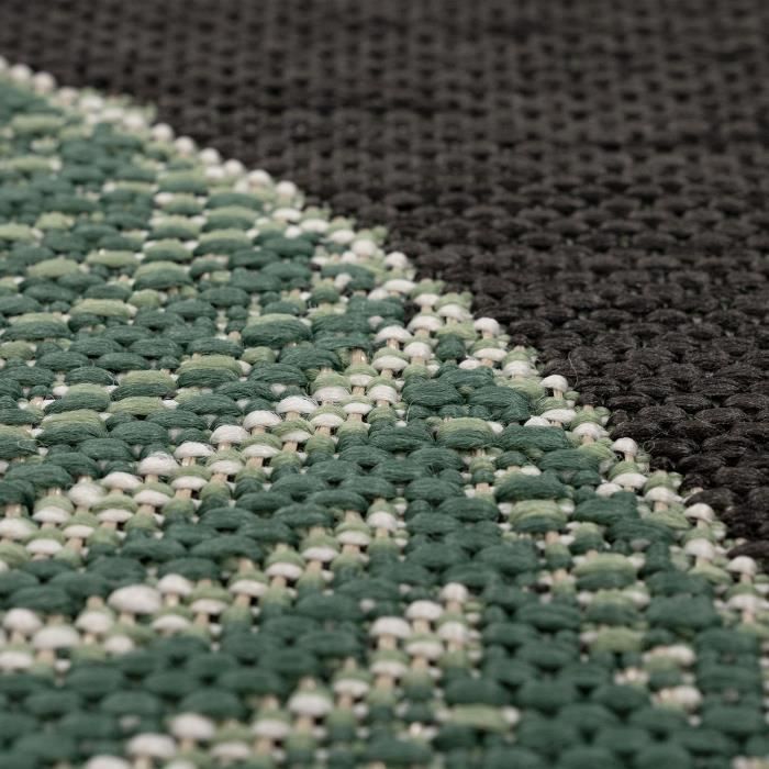 Alfombra de exterior Paco Home para patio, sala de estar, cocina, estampado floral, flores de la selva, verde, 60x100 cm