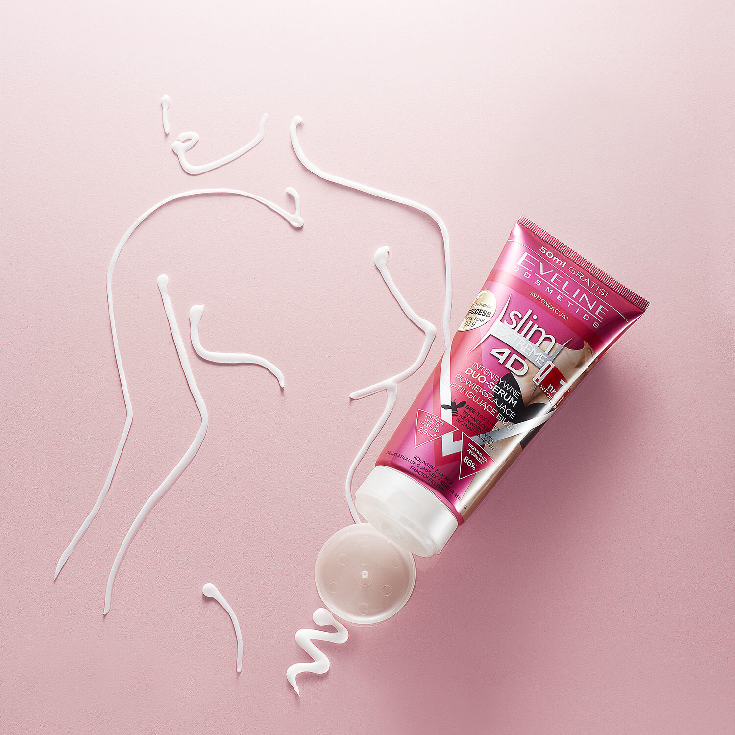 Eveline Intensivserum zur Vergrößerung und Verbesserung der Bruststruktur 200 ml Slim Extreme 4D