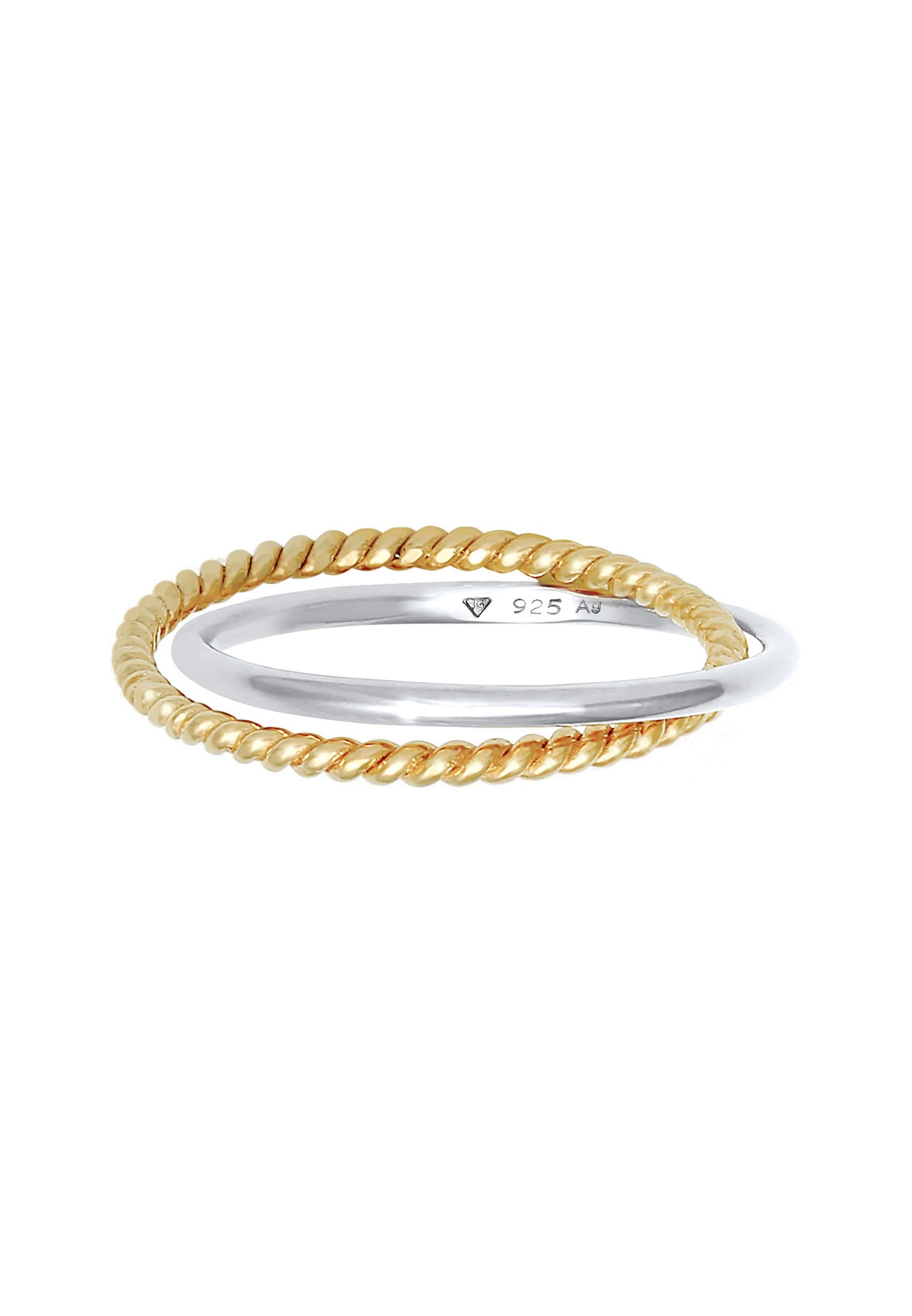 Elli Femmes Enroulement Classique Filigrane Torsadé Tendance en Argent Sterling 925