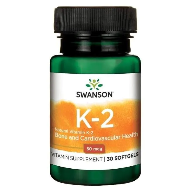 Swanson Witamina K2 Naturalna 50 mcg Kapsułki