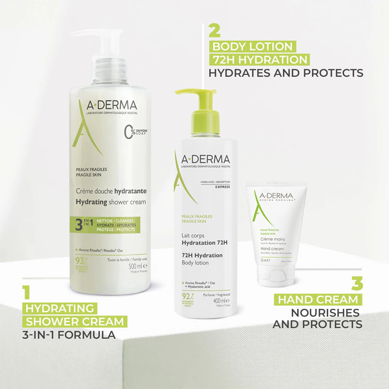 A-Derma Essentials Telové mlieko 24h Hydration hydratačné telové mlieko