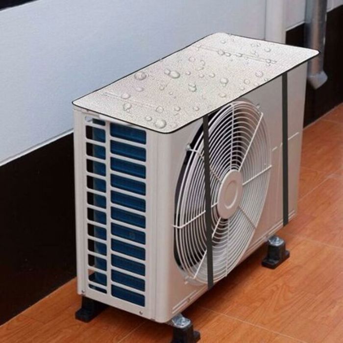 5mm Aluminum Outdoor Air Conditioner Cover – UV Protection and Dustproof – Compatible with Split Heat Pumps