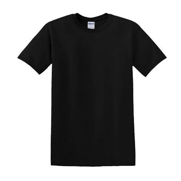 T-shirt Homme - GILDAN - Lot de 3 - 100% Coton - Manches Courtes - Noir