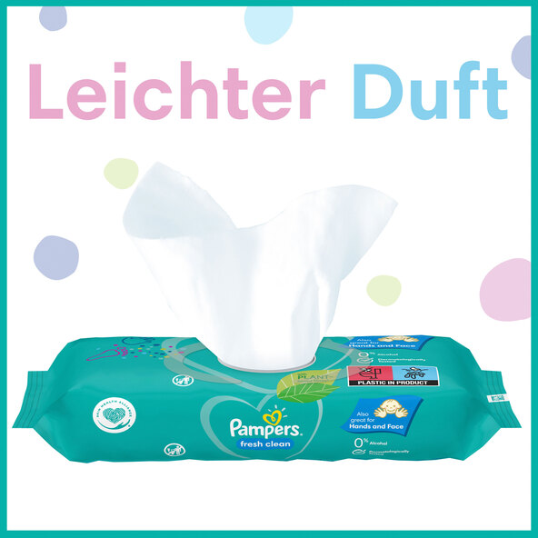 Fresh Clean vochtige doekjes, 12 stuks