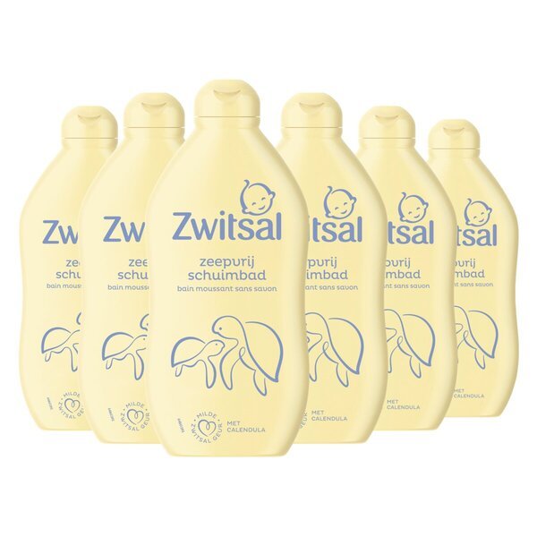 Zwitsal ziepju nesaturošas putojošas vannas želejas<br>6 x 200 ml
