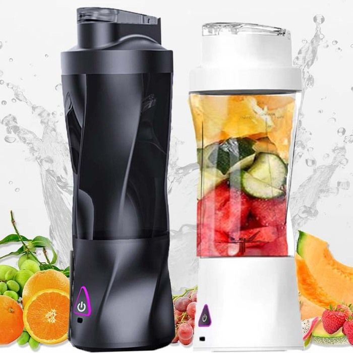 Mixeur électrique portatif rechargeable par USB 700ML à haute vitesse pour jus de fruits, shakes et smoothies EXTRACTEUR DE JUS