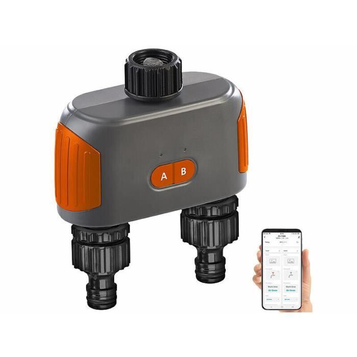 Irrigatietimer - Royal Gardener - BWC-600.bt - Dubbele klep - Bluetooth 5.0 - ELESION-app