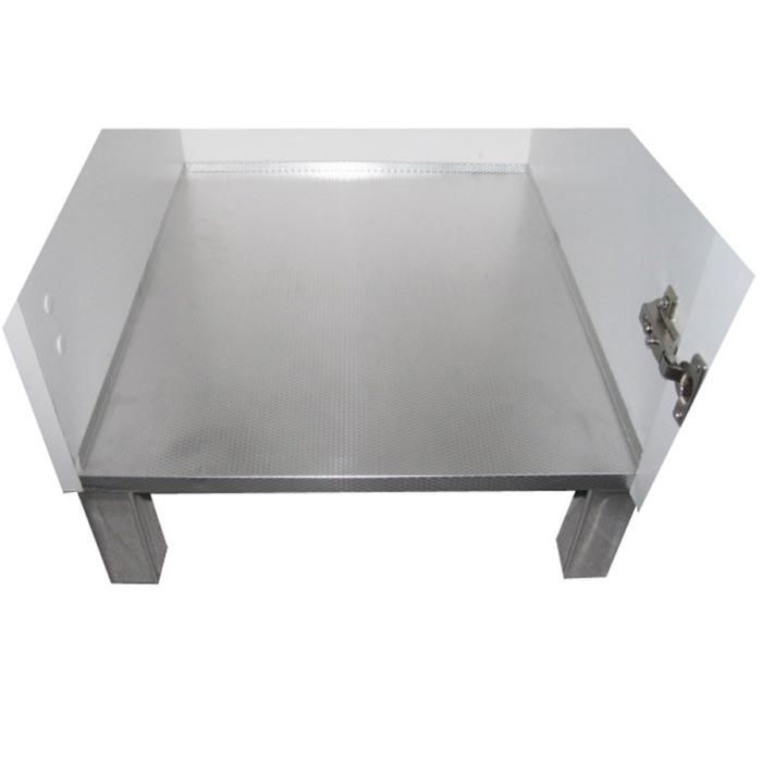 Mobile lavanderia 60x60 con lavabo in metacrilato e 2 ante bianche