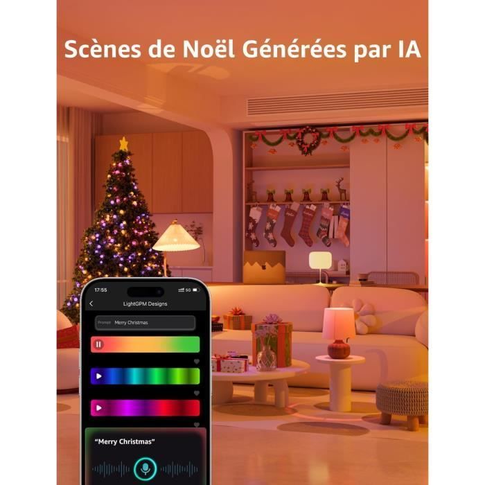 Smart Bulb - LEPRO - B1 - Wifi E27 - Pack of 4 - Voice Control and AI