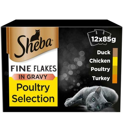 Sheba Bustine di fiocchi fini 12 x 85 g