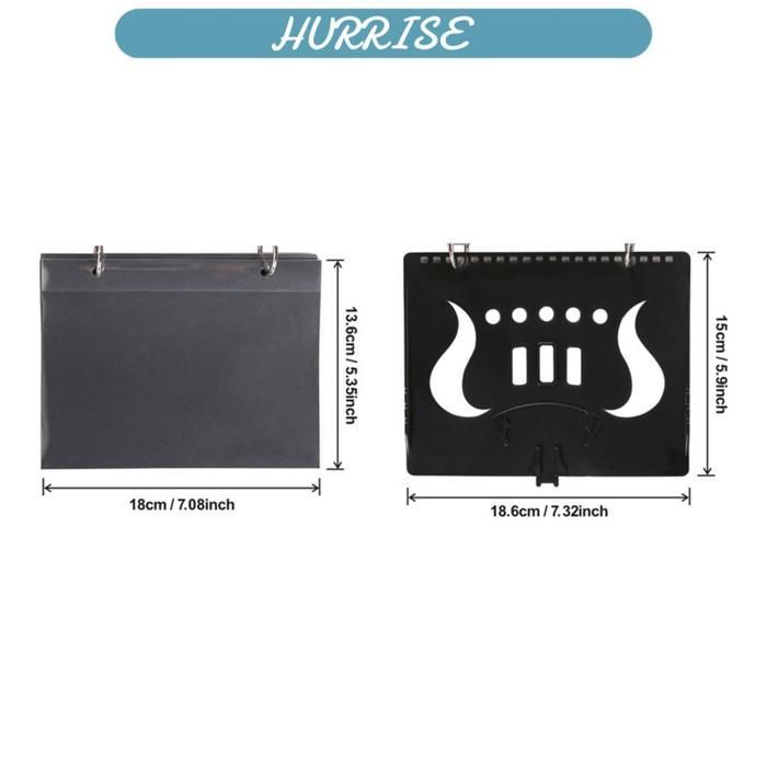 Soporte universal para partituras Flip Folder 5 - Ventana transparente impermeable, portátil para música al aire libre