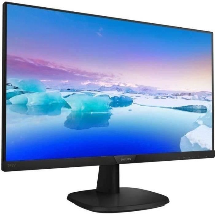 Monitor LCD Philips V-line 243V7QDSB - Full HD 1920x1080 - 16:9 - Negro - 16,7 millones de colores