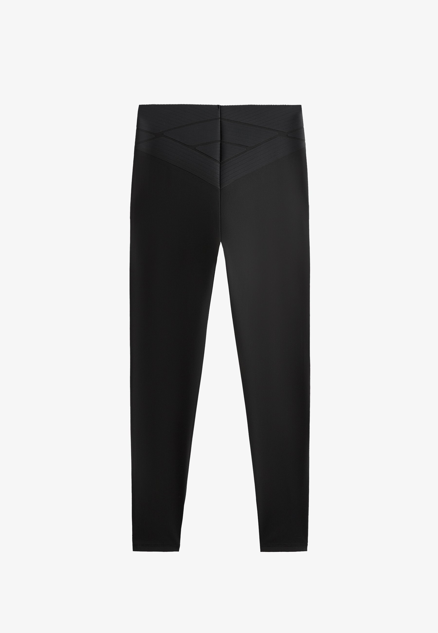 OYSHO COMPRESSIVE CORE CONTROL HIGH RISE 65cm ENKELLENGTE - Leggings - zwart