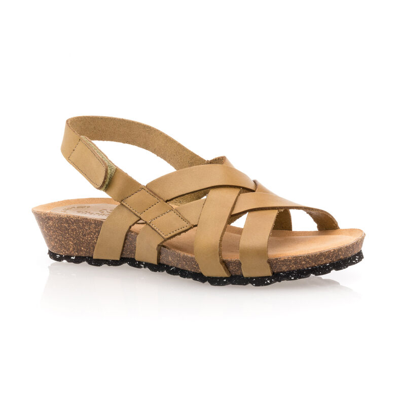 Sandalias amarillas para mujer / Zapatos de punta abierta