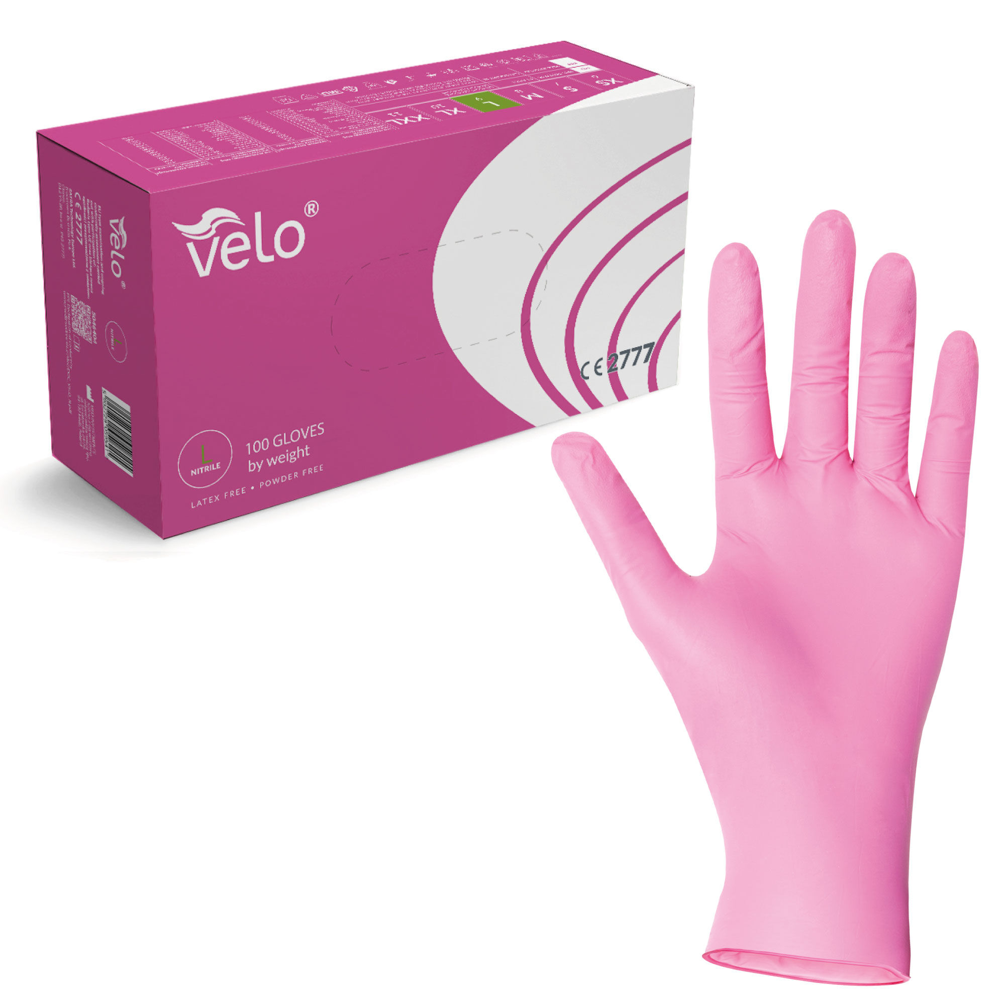 Velo NITRIL ROSA