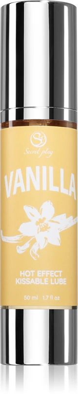 Gel lubrificante Secret Play Hot Effect com sabor de baunilha