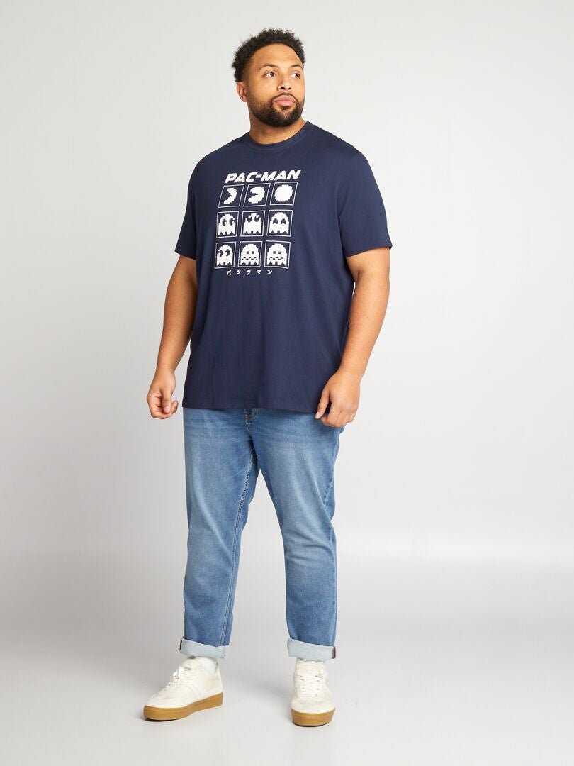 Camiseta estilo Pac-Man - PRETA