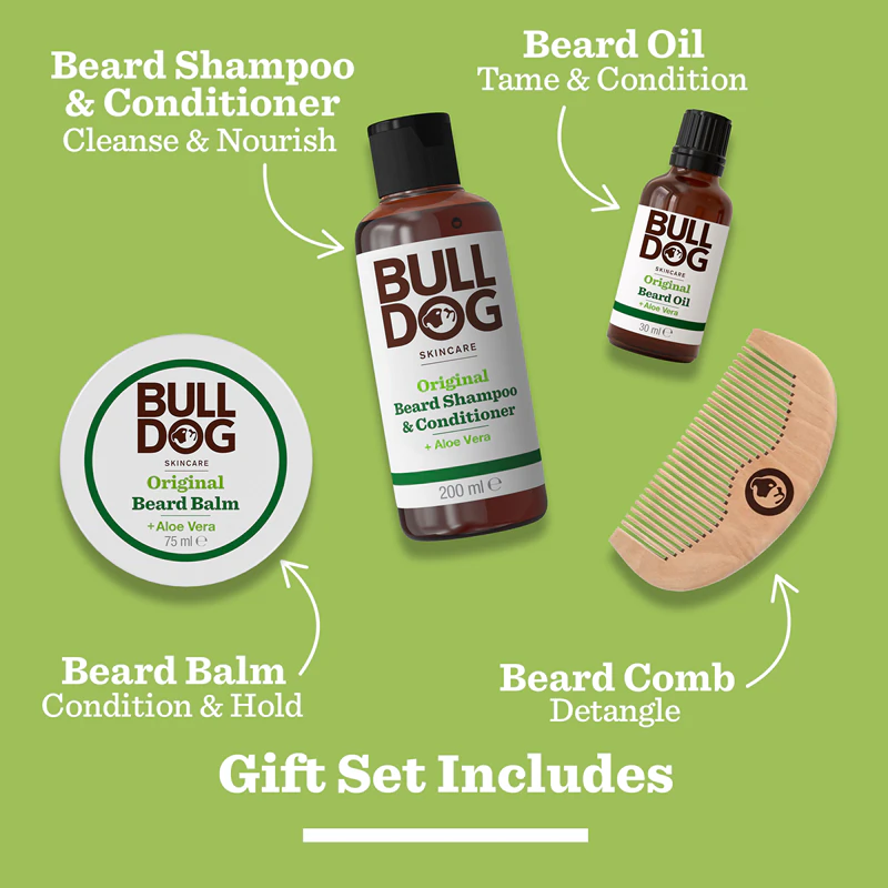 Kit de barbear Bulldog Original Ultimate Beard Care Kit