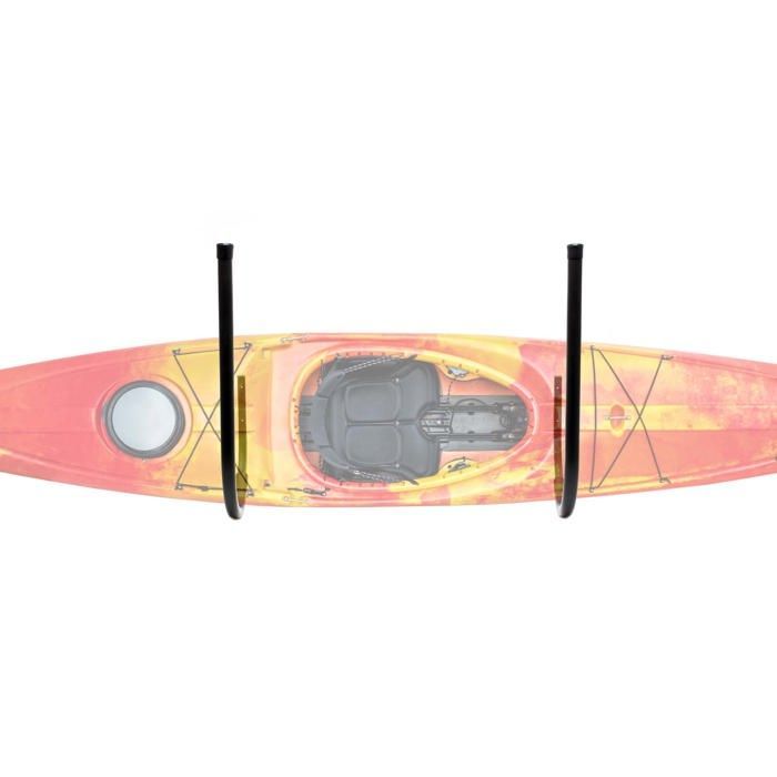 Soporte de pared o techo Wiltec - 370 x 35 x 660 mm - Carga máxima 45 kg - para tablas de surf SUP - Incluye herrajes y ganchos de suspensión
