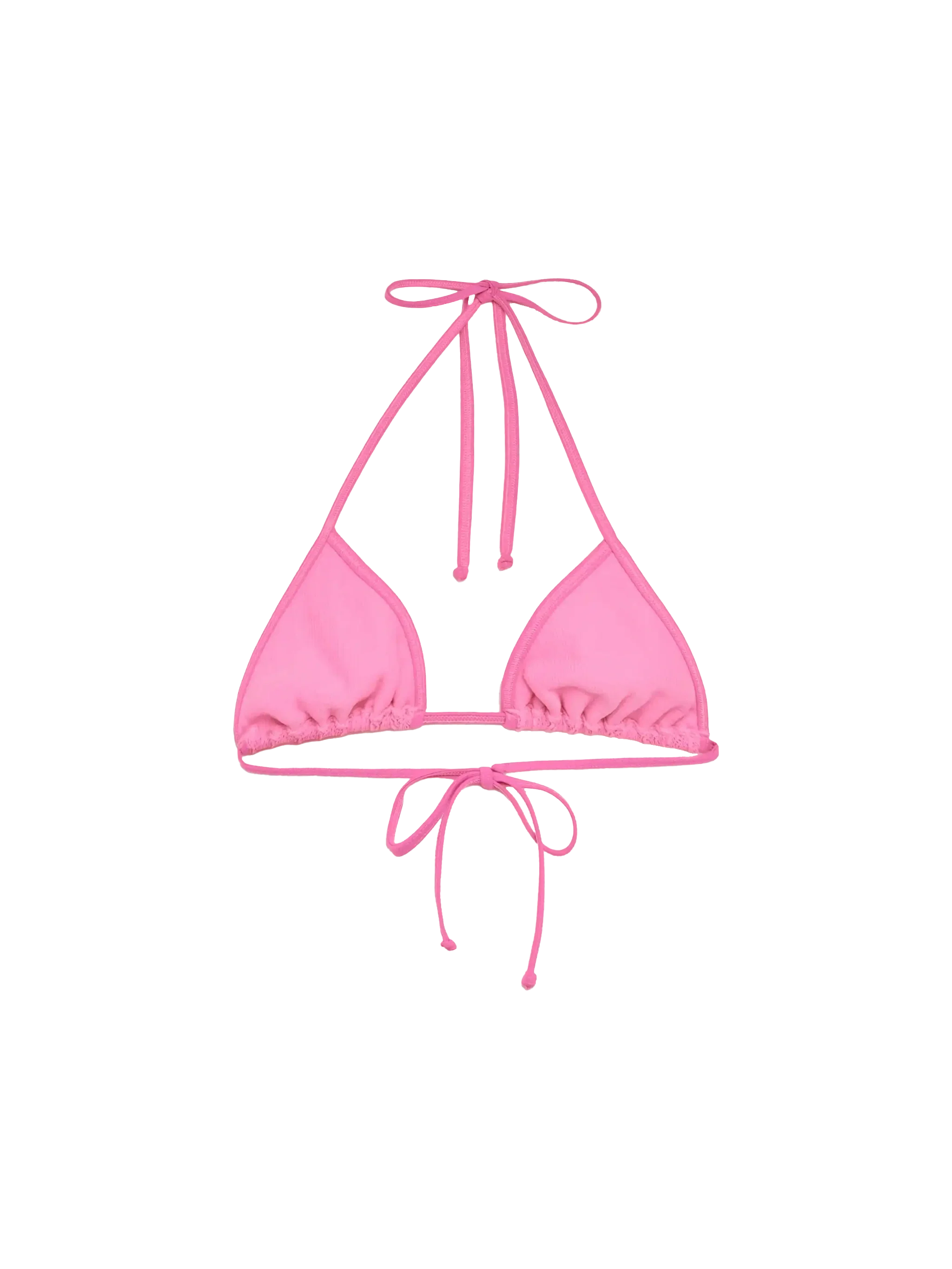 Haut triangle rose froissé Leah