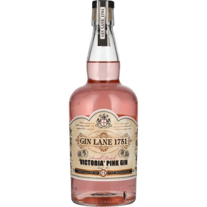 Gin Lane 1751 Victoria Pink - Ginebra London Dry - Inglaterra - 40% vol - 70 cl