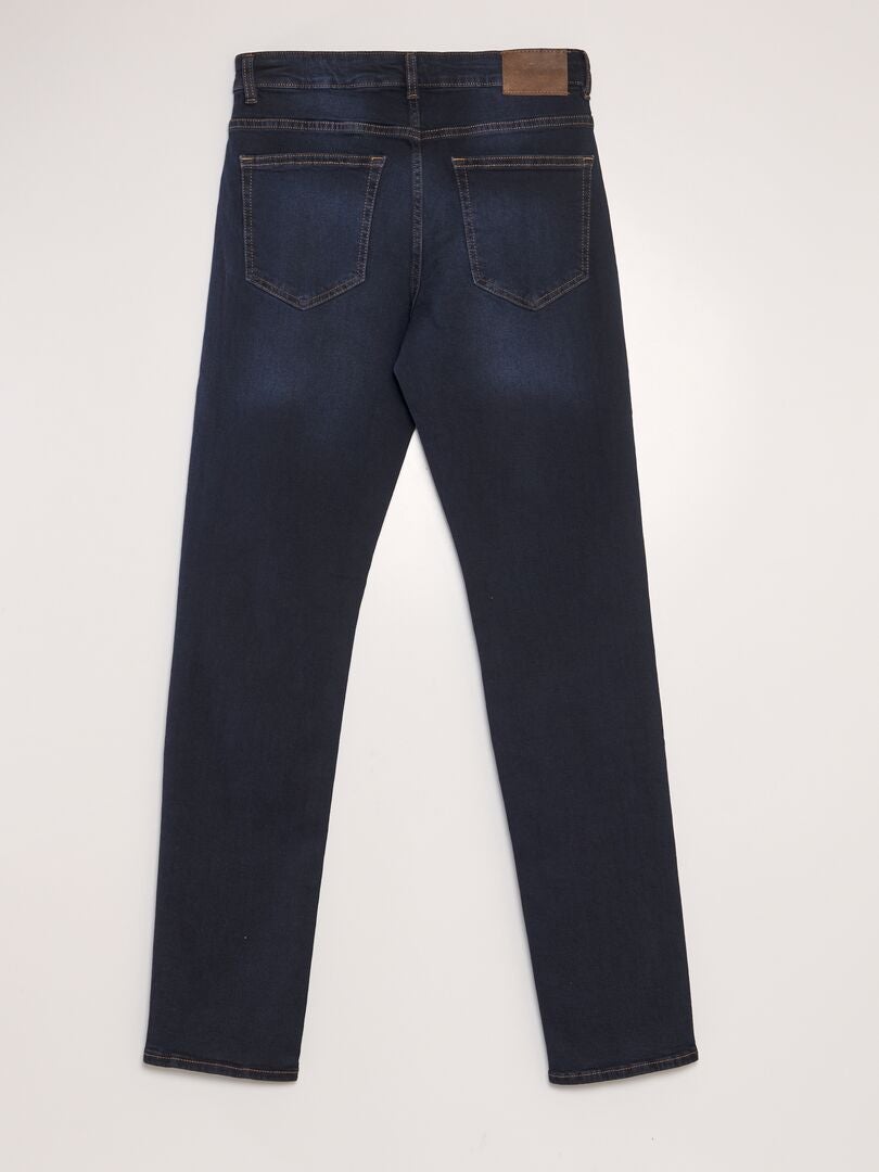 Slim fit jeans met 5 zakken - Maat L34 - Blauw