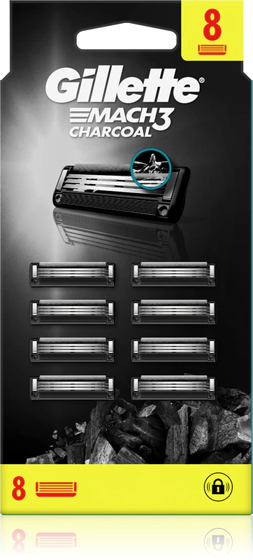 Gillette Mach3 Charcoal vervangende mesjes