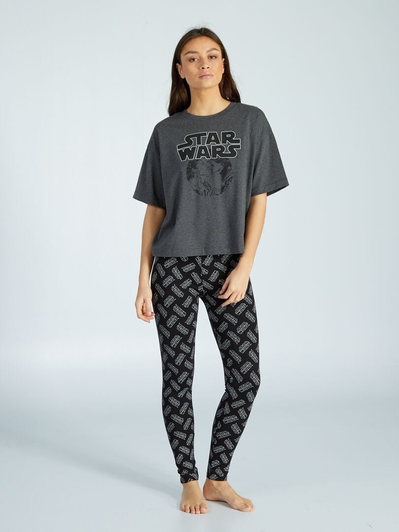 Pijama comprido - 'Star Wars' - 2 peças - CINZA