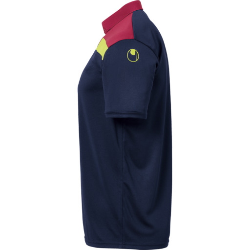  Camisa polo Offense 23, azul marinho/bordô/amarela, Uhlsport