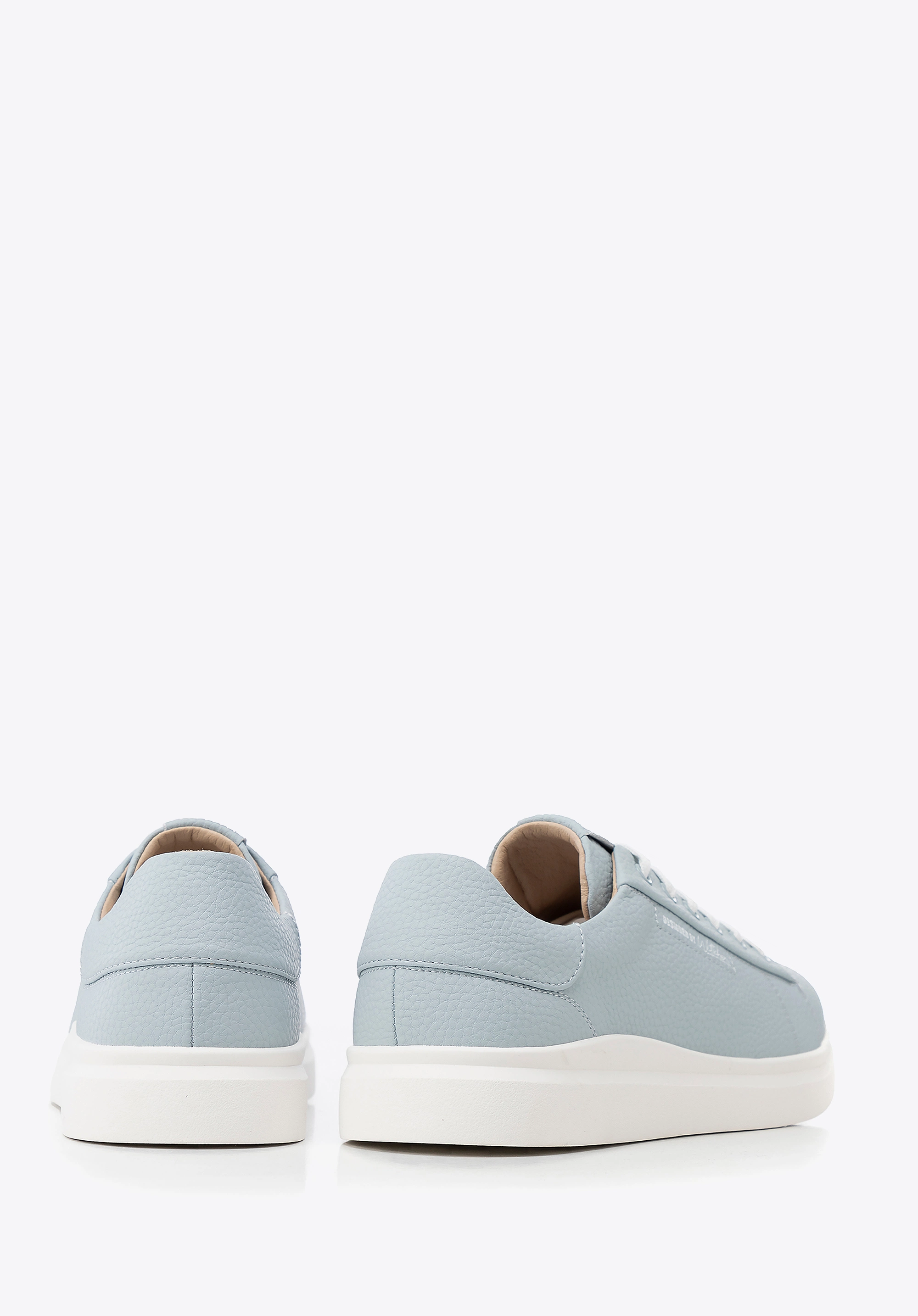 Damskie klasyczne sneakersy na platformie niebieskie