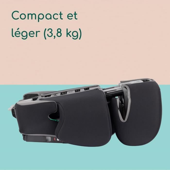 Seggiolino auto BEBECONFORT ROAD FIX i-Size, Gruppo 2/3, Isofix, pieghevole, rialzo, da 3,5 a 10/12 anni, 100-150 cm, 15-36 kg, Grigio Nebbia